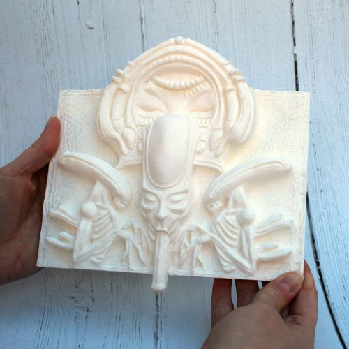 Giger Alien Paint Your Own resin wall plaque